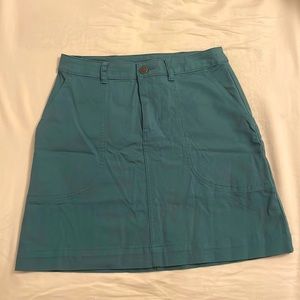 NWT Women's Patagonia Skirt Organic Cotton Teal size 4 NWT/NEW